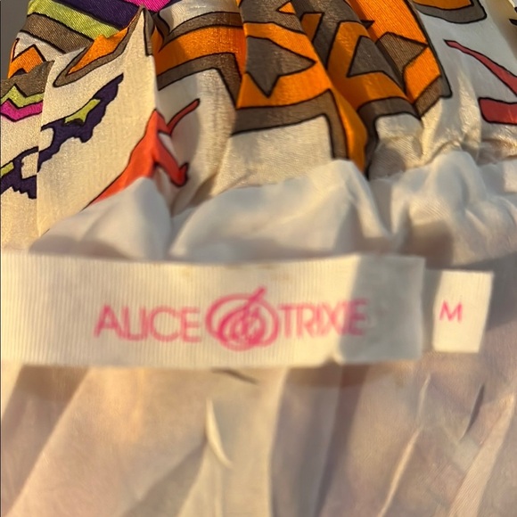 Alice & Trixie Red Orange  Mini Skirt - Picture 2 of 2